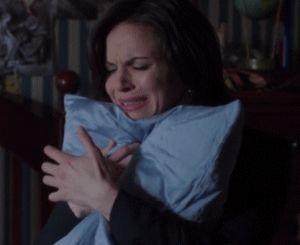 Turning into a pillow hugging therapy needin crayon eatin ...yeah...her