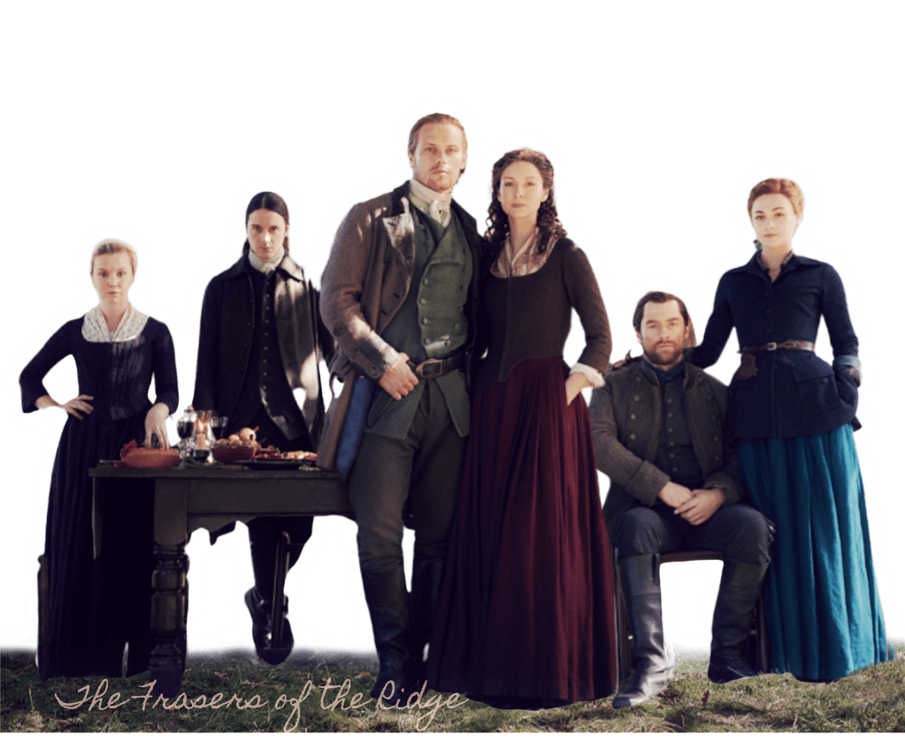 Outlander family photo
Marsali, Fergus, Fersali, Jamie and Claire. Mac and Cheese. Roger and Brianna, Lauren Lyle, Cesar Domboy, Sam Heughan, Caitriona Balfe, Richard Rankin, Sophie Skelton.